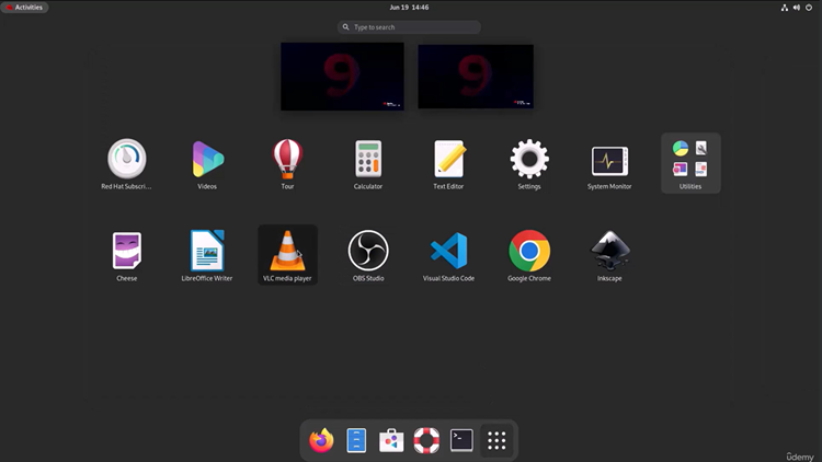 Gnome with Desktop Applications